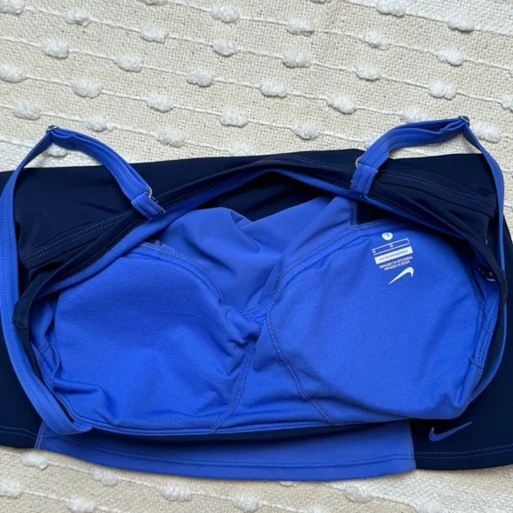 Nike color block blue/teal tankini swim top only size large - Picture 8 of 10